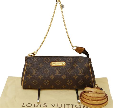 lv eva clutch monogram|louis vuitton monogram pochette accessories.